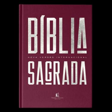Imagem de Bíblia NVI, Capa Dura, Vinho, Econômica, Pedra Angular