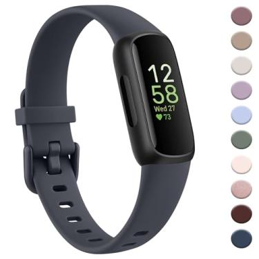 Imagem de AK Pulseira compatível com Fitbit Inspire 3 para mulheres e homens, pulseiras esportivas de substituição ajustáveis para Fitbit Inspire 3 Fitness Tracker (Midnight Blue)
