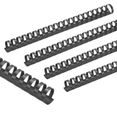 Imagem de PATIKIL Pentes de encadernação de plástico de 25 mm (1"), 10 peças, 21 argolas, pente para encadernação de espinhas, capacidade de 225 folhas, tamanho carta para encadernação de folhas de papel,
