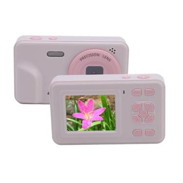 Imagem de Câmera Digital, Câmera Digital de Apontar e Disparar Com Foco Automático de 48MP 1080P Com Tela IPS de 2,0 '', Câmera Compacta Anti-vibração para Vlogging para Crianças, (Rosado)