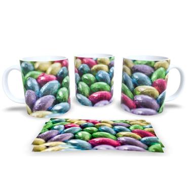 Imagem de Caneca de Porcelana Branca Personalizada Coleção Páscoa