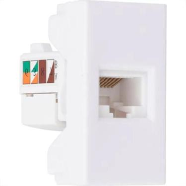 Imagem de Modulo Steck Linha Stella Tomada Rj45 - Branco 868095
