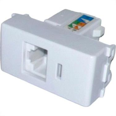 Imagem de Modulo Tramontina Liz/Lux² Tomada Rj45 Branca - 57115/056 - TRAMONTINA