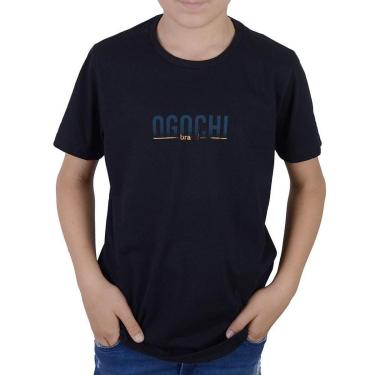 Imagem de Camiseta Infanto Juvenil Masculina Ogochi Concept MC Preta-Masculino
