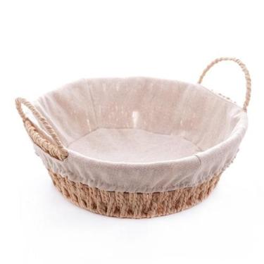 Imagem de Cesta Wolff C/alça Redonda C/forro Em Tecido 27x24x11,5cm