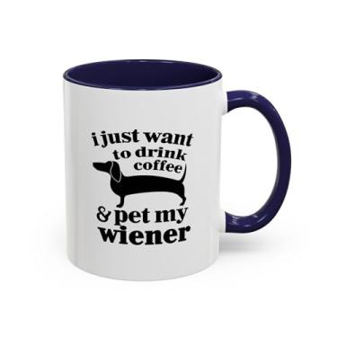 Imagem de Caneca divertida para amantes de cães, xícara de café engraçada para proprietários de dachshund, presente para amantes de animais de estimação, entusiastas de cães, caneca engraçada única, presente de