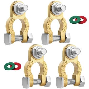 Imagem de Conectores de Terminal de Bateria XIOGZAXI M8 x 21mm - 2 Pares com Par