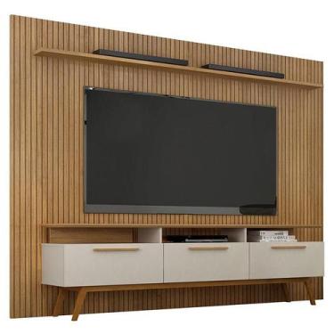 Imagem de Home Suspenso Curitiba com Rack Bancada São Paulo Cinamomo Off White -