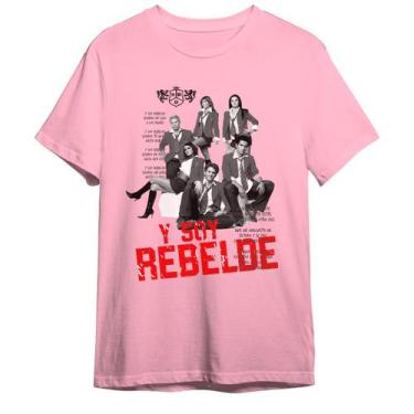 Imagem de Camiseta Unissex Rbd Y Soy Rebelde Mexicana Personagens - Abstract Gee