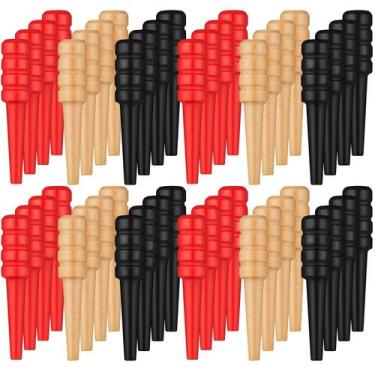 Imagem de Pinos de cribbage de madeira Mudder 48 peças com bolsa de armazenament