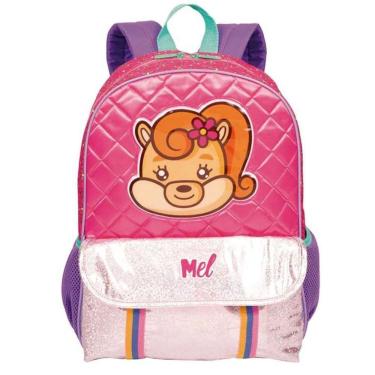 Imagem de Mochila Infantil Costas Menina Mel Sestini Rosa