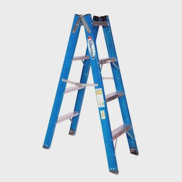 Imagem de Escada em Fibra Tesoura Dupla 4 Degraus 1,20m Premium WBertolo
