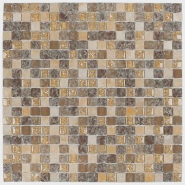 Imagem de Pastilha Marmore e Vidro 30x30cm Glass Stone Glass Mosic