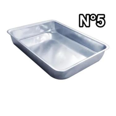 Imagem de Assadeira, Forma retangular grande e alta, Forma de bolo 8 quilos 45cm