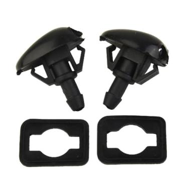 Imagem de 2 peças de bico de jato de limpador de para-brisa dianteiro de carro, pulverizador adequado para Nissan Navara D22 D40 Pickup Silvia S14/S15 - Bico de limpador de substituição de alta qualidade