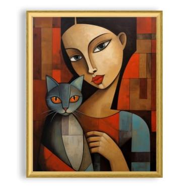 Imagem de Art Shoppe Arte de parede com impressão emoldurada, decoração de parede vintage para sala de estar, quarto, escritório, imagem de alta resolução em papel de arte premium, moldura de 3/10.2 cm com