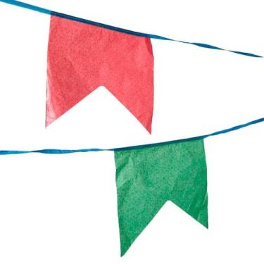 Imagem de Bandeirinha Festa Junina de Papel Seda - 10 Metros - Extra Festas