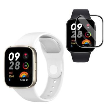 Imagem de Pulseira Confortável e Película Para Redmi Watch 3 - Tech king , Branc