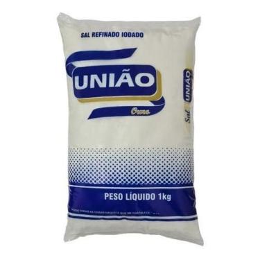 Imagem de Kit c/ 3 Sal Refinado Iodado Pacote 1kg Uniao Ouro - União