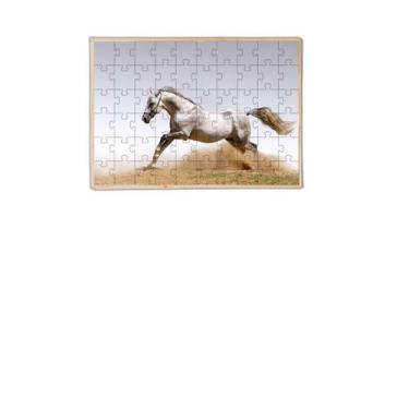 Imagem de 4 Quebra-Cabeças Cavalos Diversão Inclusiva E Inteligente 60 - Coleção