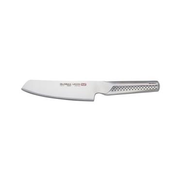 Imagem de Global Faca UKON Nakiri com lâmina de ponta quadrada de 14 cm, faca de vegetais, aço inoxidável CROMOVA 18