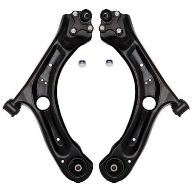 Imagem de TUCAREST 522-837 522-838 (Par) Conjunto De Braço Controle Inferior Dianteiro E Junta Esférica Compatível Com Vw Fusca 2012-2019, Passat 2012-2022 [# 561407151C 561407152C 1160500175 1160500176]