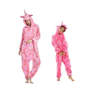 Imagem de Kigurumi Adulto de Flanela - Tigre, Veado, Raposa, Unicórnio ou Leão -