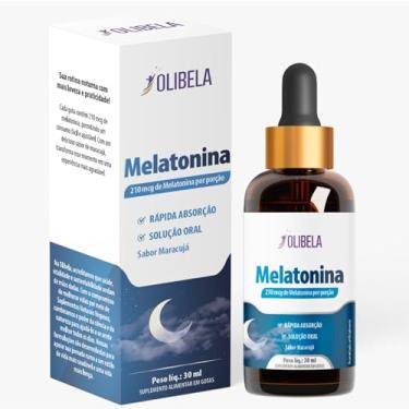Imagem de Melatonina Gotas 30ml 210mcg | Sono Rápido e Natural | Sabor Maracujá | Rápida Absorção | Suplemento Vegano | Fabricado no Brasil | Olibela (1)