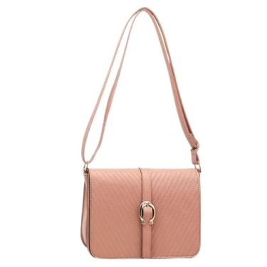 Imagem de Bolsa Feminina Compacta Celular Carteira Transversal (Rosa)