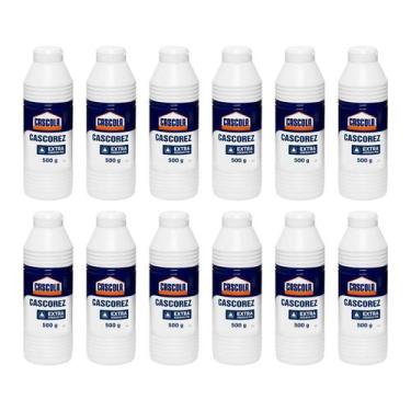 Imagem de Kit com 12 Colas branca Cascorez Líquida Madeira Móveis Extra Adesivo 