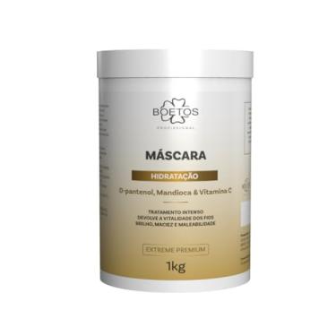 Imagem de Boetos Profissional, MÁSCARA DE HIDRATAÇÃO 1KG D`PANTENOL, MANDIOCA E VIT C BOETOS