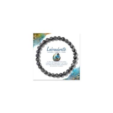 Imagem de Pulseira com contas de pedra do mês de nascimento, equilíbrio de proteção, cristal curativo, aniversário, dia da mãe, presente de dia da mãe, Large, Cristal, Sem Pedra Preciosa