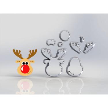 Imagem de Cortador Natal Alce Modular Tamanho 5Cm