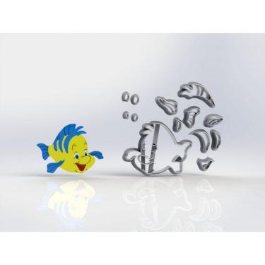Imagem de Cortador Pequena Sereia - Linguado Modular Tamanho 6 Cm