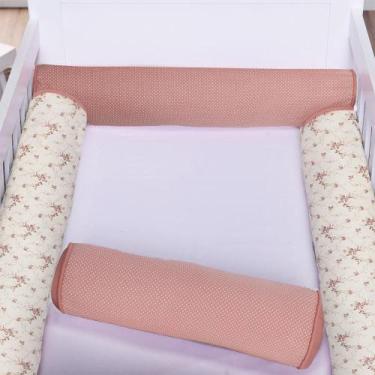 Imagem de Kit Berço Americano 4 Rolos Floral Rosê - Tropical Baby