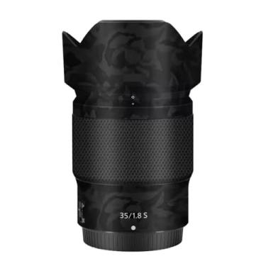 Imagem de Skin Lens Camera Skin Wrap Vinil Protetor Adesivo Acessórios de Fotografia para Nikon Z 35mm F1.8S (Shadow Camo Preto)