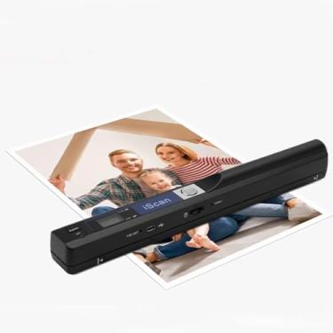 Imagem de Sem cartão SD, scanner portátil de fotos coloridas para documentos A4, cartão de visita, livros, recibos, imagens de até 900 DPI, carrega imagens para o computador via cabo USB, não precisa de driver