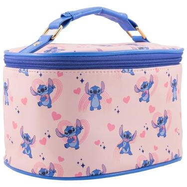 Imagem de Bolsa de maquiagem Disney Stitch – Organizador de maquiagem, bolsa de higiene de viagem para mulheres e meninas | Linda bolsa de cosméticos, bolsa de trem para crianças, bolsa de viagem, bolsa de