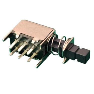 Imagem de 20x Chave Tecla Ps22f03 Preto 6 Terminais Com Trava