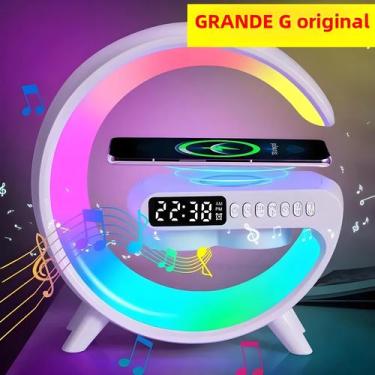 Imagem de Lâmpada RGB Com Alto-falante, Carregador Sem Fio, Suporte Com Controle