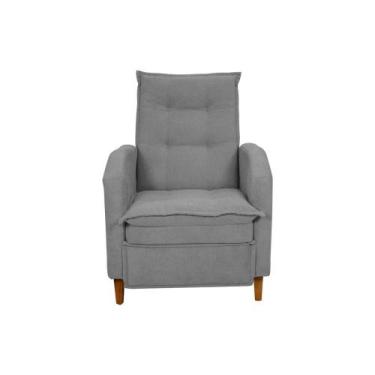 Imagem de Poltrona da Mamãe Amamentação Reclinavel Yaris Cinza Matrix