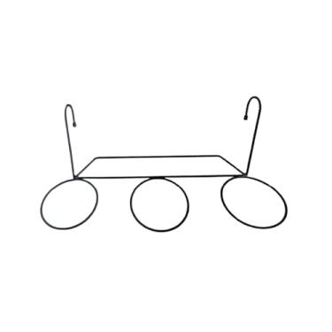 Imagem de Suporte para Vaso de Planta Floreira de Pendurar para 3 vasos arco 10 cm em Ferro