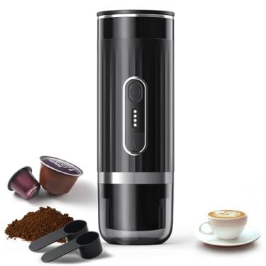 Imagem de Máquina de Café Expresso Elétrica Portátil, Cafeteira de Carro Autoaquecida, Máquina de Expresso de Viagem Compatível com Pó de Café e Cápsulas, Ótimo para Viagem Camping Escritório RV Casa
