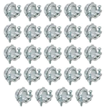 Imagem de OHLECTRIC Conectores De Cabo 3/8" Para Bainha Nm E Flexível 0,30-0,45"; Compatível Com Knockout 1/2"; Zinco Fundido; Conecta-Se A Caixas Tomadas, Gabinetes, Sistemas Canaletas - Pacote 24