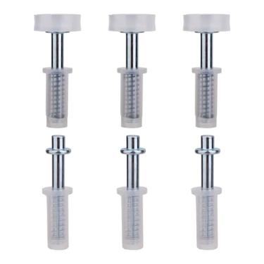 Imagem de BOXOB 6 Peças Kit de Ferragens para Portas Correr Dobráveis, Guia Rolo Superior e Pivot Superior com Mola para Portas Correr Dobráveis e Reparação de Armários Deslizantes