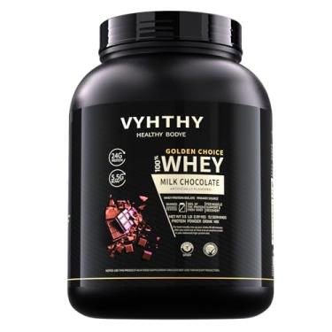 Imagem de VYHTHY 100% Whey Protein Powder – Whey Blend para pré-treino ou pós-treino, recuperação ou um substituto de refeição com baixo teor de proteína de açúcar com aminoácidos BCAA de cadeia ramificada