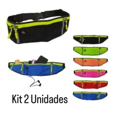 Imagem de Kit 2 Pochete Corrida Para Celular Impermeável Fitness Academia DML-02