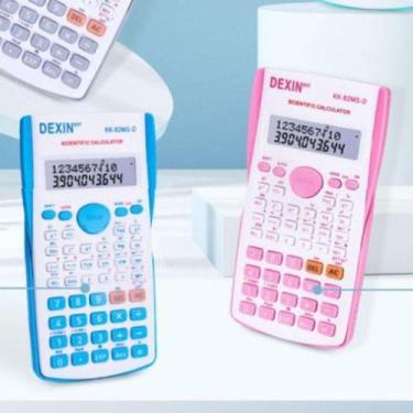 Imagem de Calculadora Cientifica Escolar Escritorio Faculdade, Azul