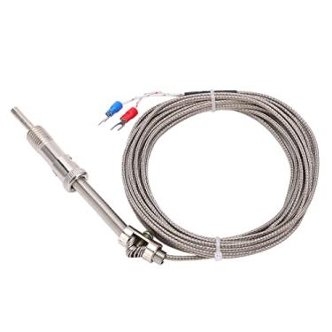 Imagem de Sonda Tipo K Termopar de Mola de Compressão Tipo M12 K 0 a 400 5 Mm Termopar Blindado Sonda de Fio para Fábrica, Componentes Mecânicos (5m)