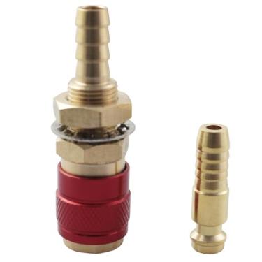 Imagem de LQ Industrial 1 conjunto de máquina de solda acoplamentos rápidos de passagem de água 8 mm conector de latão a gás tocha equipamento de resfriamento para plantas de fabricação de metal e reparo